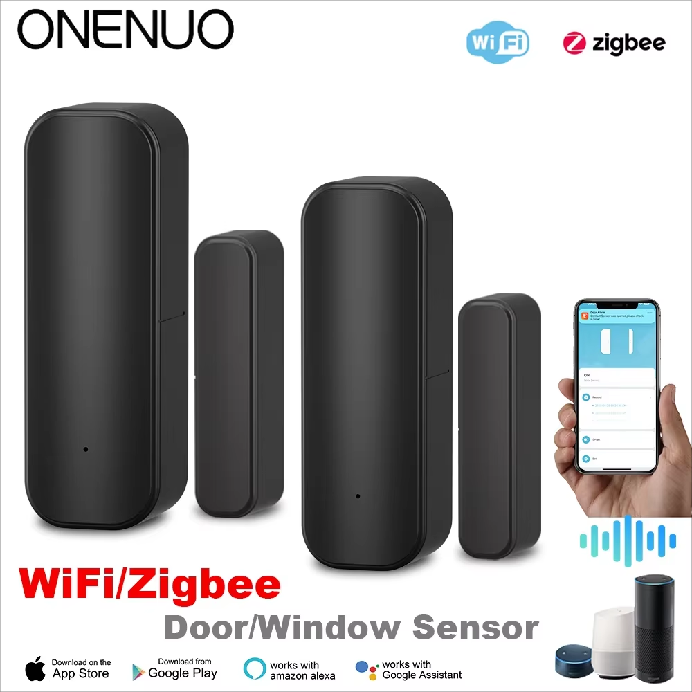 Smart Home Or Smart Home - WiFi หรือ ZigBee เซ็นเซอร์ประตูหน้าต่างสมาร์ทโฮมไร้สายประตูเปิดปิดเครื่องตรวจจับ APP REMOTE