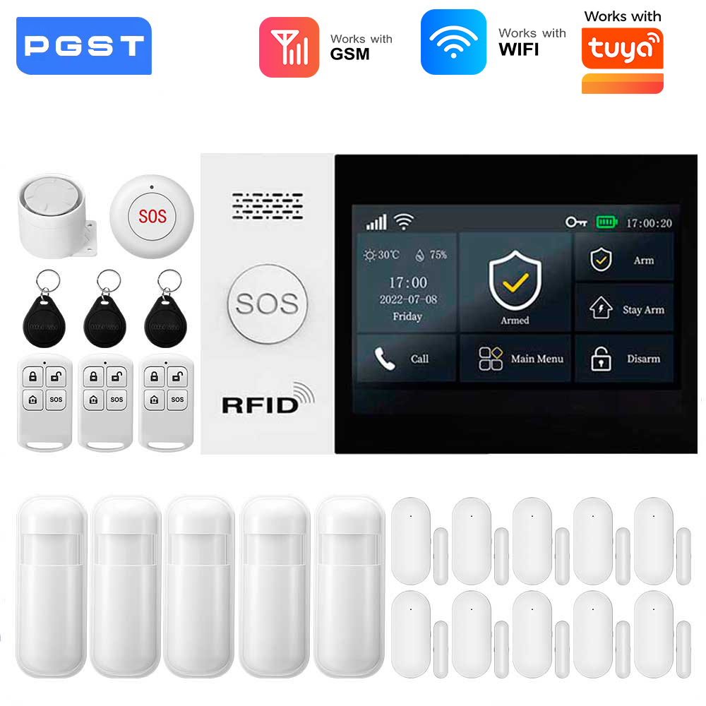 Smart Home Ecosystems - ระบบเตือนภัยอัจฉริยะ 2.4G WIFI GSM ทำงานร่วมกับ TUYA