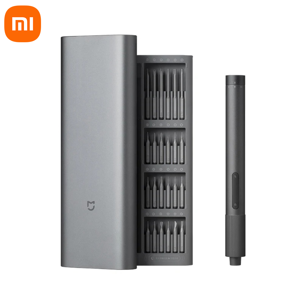 Smart Home Xiaomi Pc - ชุดไขควงแม่เหล็กไฟฟ้า Xiaomi พร้อมหัวไขควง 24 ชิ้น ชุดเครื่องมือไฟฟ้าสำหรับซ่อมแซมสมาร์ทโฮม
