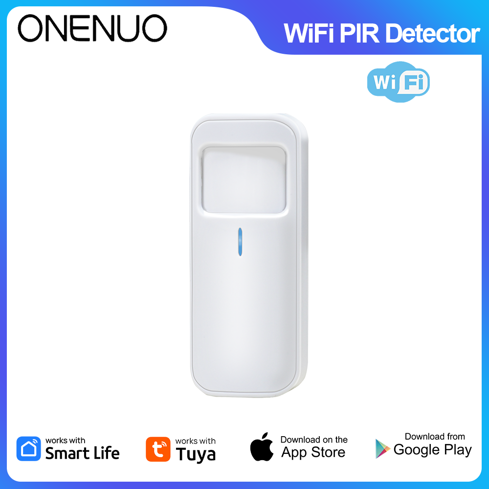 Smart Home Wiser - ทูย่า สมาร์ท ไวไฟเครื่องตรวจจับความเคลื่อนไหวอินฟราเรดเซ็นเซอร์ PIR สำหรับการรักษาความปลอดภัยภายในบ้านทำงานร่วมกับสมาร์ทไลฟ์/TUYA