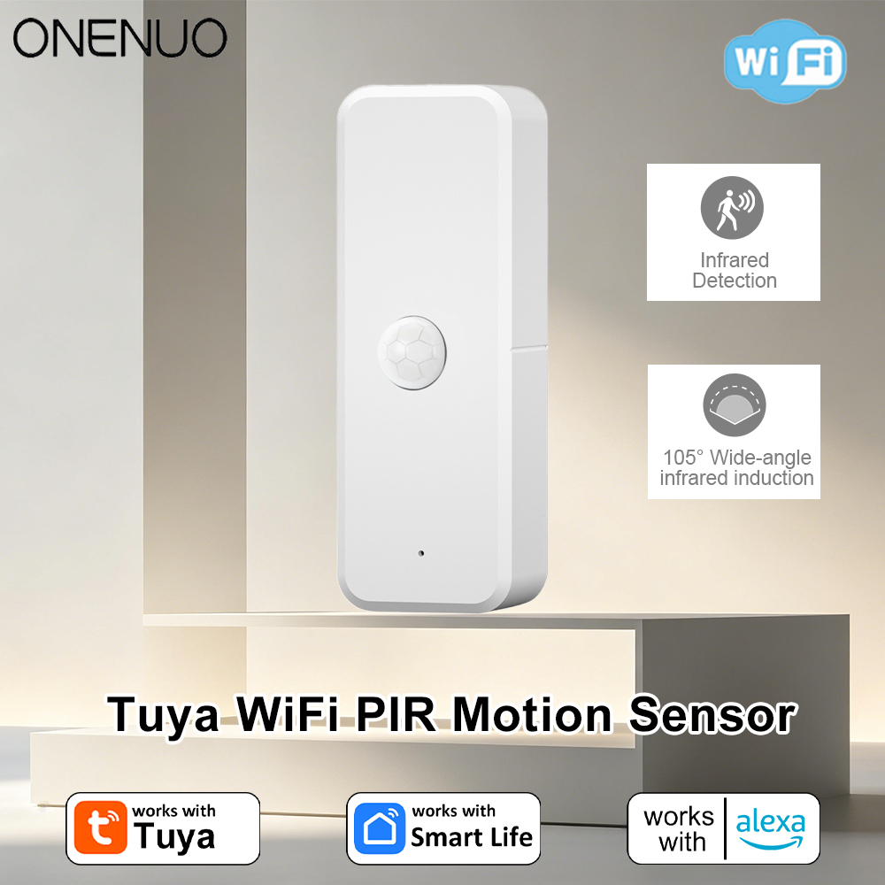 Smart Home Wiser - ใหม่ทูย่า ไวไฟ PIR เครื่องตรวจจับความเคลื่อนไหวเซ็นเซอร์อินฟราเรดตรวจจับร่างกายมนุษย์ ระบบเตือนภัยความปลอดภัยภายในบ้าน แอพสมาร์ทไลฟ์แจ้งเตือน