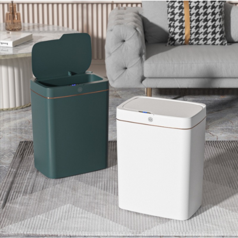 Smart Home Junkie - ถังขยะอัจฉริยะแบบชาร์จ USB แบบไม่ต้องสัมผัส รุ่นใหม่ เหมาะสำหรับใช้ในบ้าน ห้องครัว