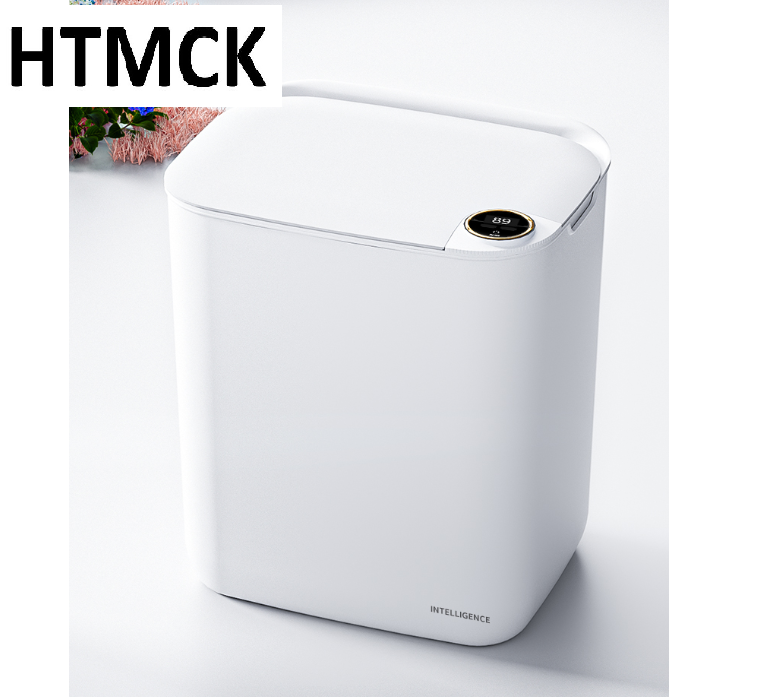 Smart Home Junkie - ถังขยะอัจฉริยะพร้อมหน้าจอแสดงผล ชาร์จด้วย Type-C ระบบเหนี่ยวนำ สำหรับห้องครัว ห้องน้ำ