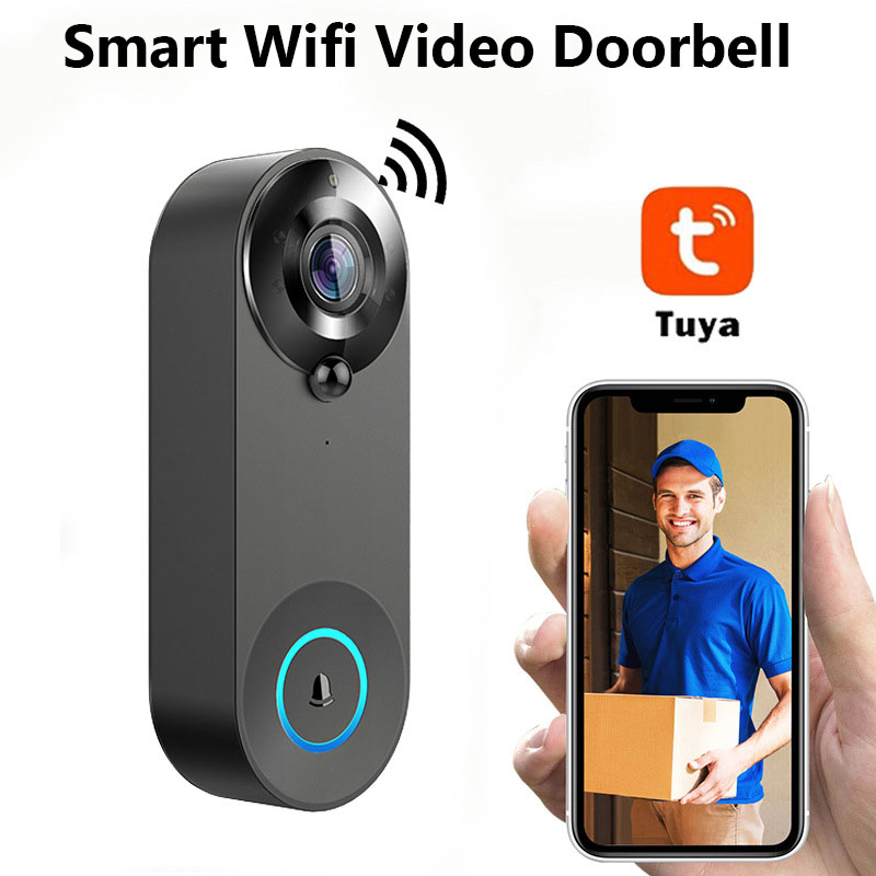 Smart Home Video Doorbell Enhanced Security With Smart Doorbell - กริ่งประตูไร้สายอัจฉริยะ HD 1080P พร้อมกล้องวิดีโอ WiFi มองเห็นในเวลากลางคืน