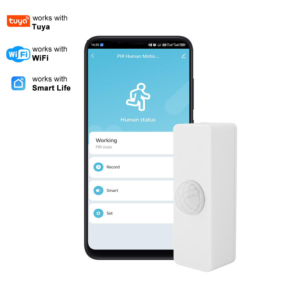 Smart Home Wiser - ทูย่า สมาร์ท พีไออาร์เซ็นเซอร์ตรวจจับความเคลื่อนไหว สมาร์ทโฮม ไวไฟเครื่องตรวจจับอินฟราเรดร่างกายมนุษย์ การตรวจสอบชีวิตอัจฉริยะ