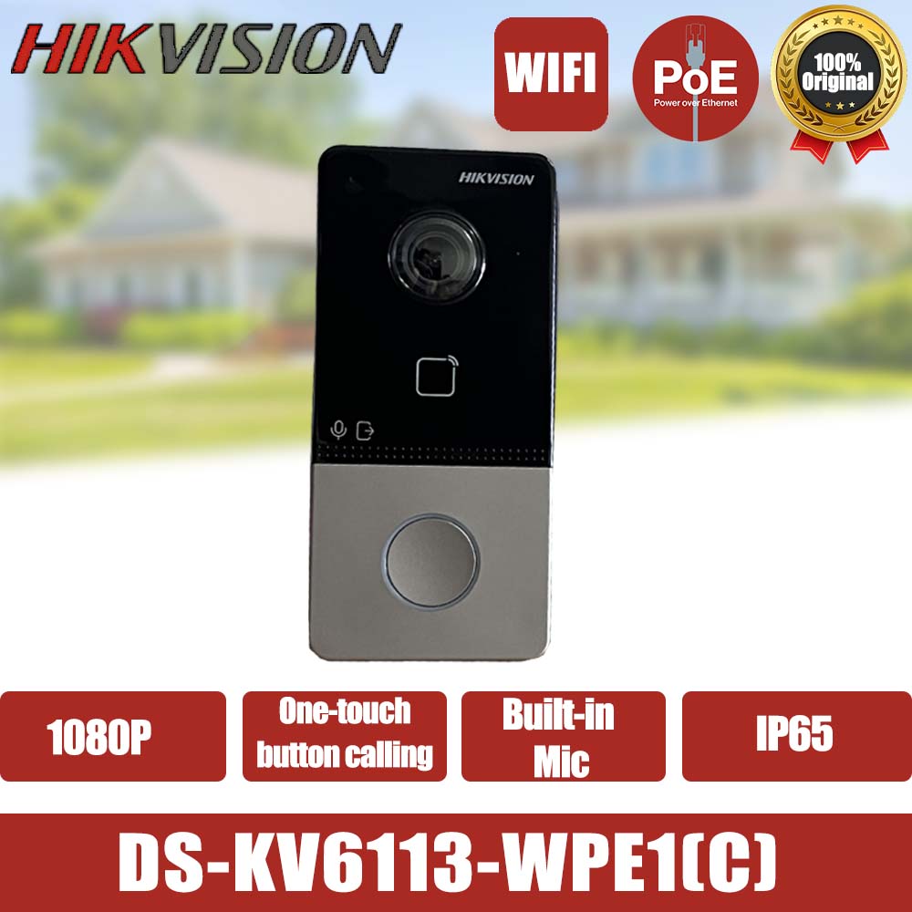Smart Home Hikvision - Hikvision Doorbell สมาร์ทบ้าน POE ประตู 2MP