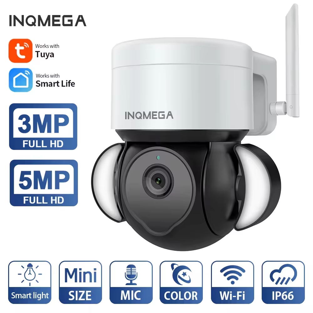 Smart Home Os - กล้องวงจรปิดอัจฉริยะ INQMEGA 5MP TUYA กล้องบันทึกวิดีโอแบบคลาวด์ กล้องวงจรปิดภายนอกอาคาร