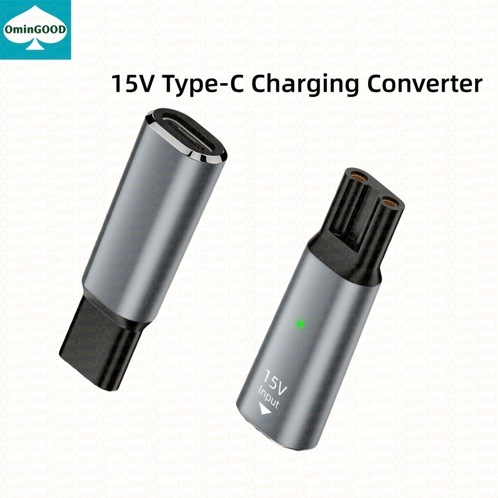 Smart Home Philips - อะแดปเตอร์เครื่องโกนหนวดแบบ Type-C 15V, ตัวแปลงการชาร์จสำหรับ Philips Norelco