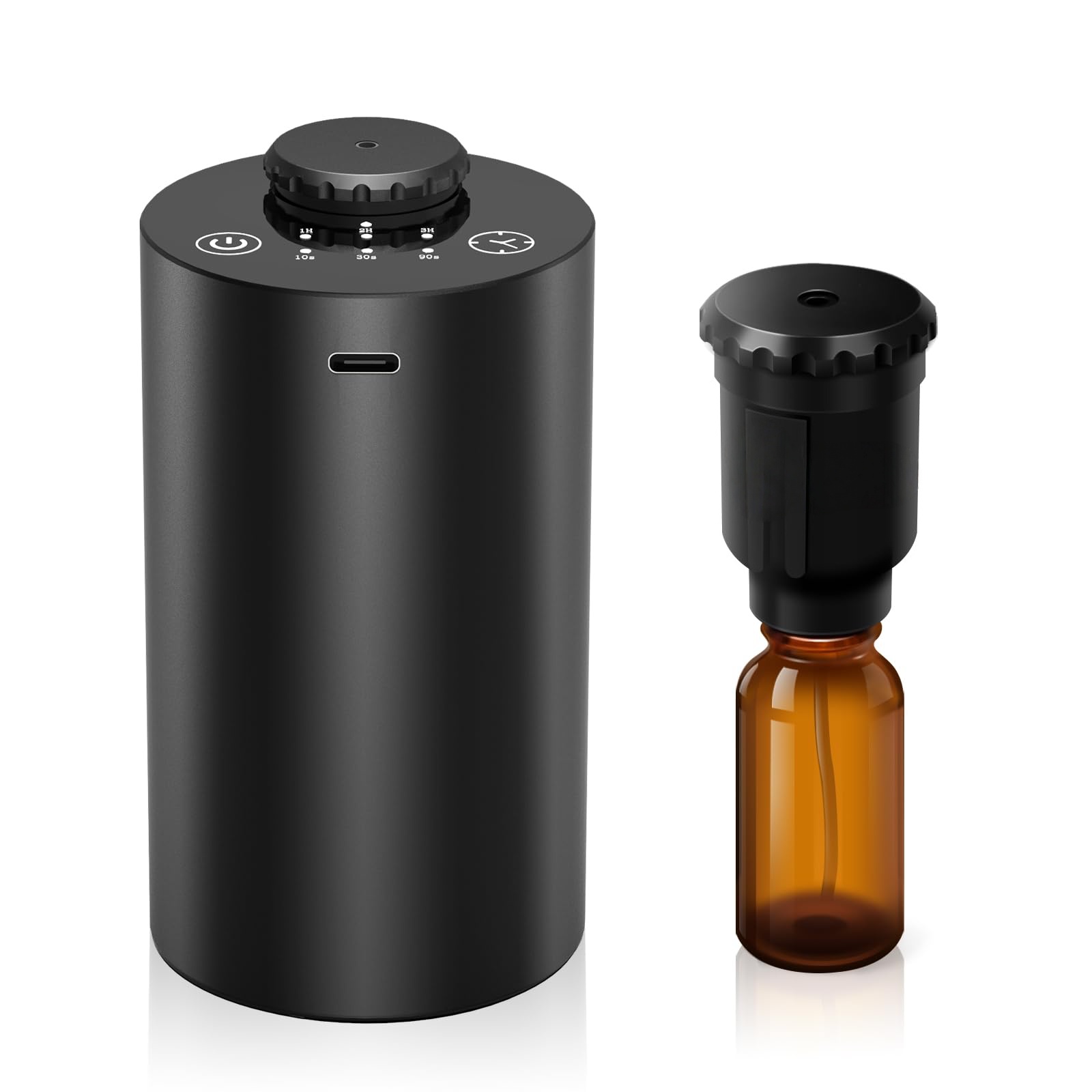 Smart Home Fragrance Diffuser - เครื่องกระจายกลิ่นน้ำมันหอมระเหยแบบไร้สาย ใช้แบตเตอรี่ พร้อมตั้งเวลาและปรับระดับความละเอียดของละอองน้ำได้ 3 ระดับ ใช้ในรถยนต์ได้