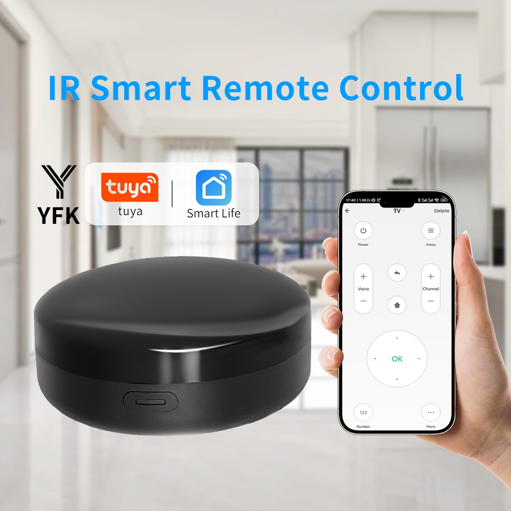 Universal Remote Smart Home - YFK Tuya WiFi รีโมทคอนโทรลอินฟราเรดอเนกประสงค์ สมาร์ทอินฟราเรดฮับ ควบคุมด้วยเสียง