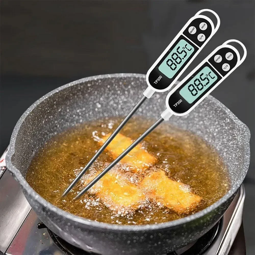 Smart Home Utensils - เทอร์โมมิเตอร์วัดอุณหภูมิอาหาร TP300 เครื่องวัดอุณหภูมิแบบดิจิตอลสำหรับน้ำ น้ำมัน เนื้อสัตว์ อุปกรณ์วัดอุณหภูมิสำหรับทำอาหาร