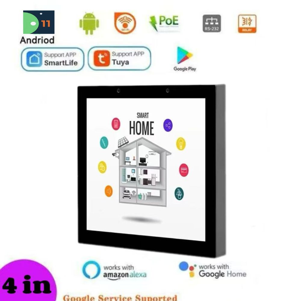 Smart Home Os - 2025 ใหม่ 4 นิ้วPOEแท็บเล็ตแผงควบคุมสมาร์ทบ้านAndroid 11 OSแท็บเล็ตหน้าจอสัมผัสสําหรับWall