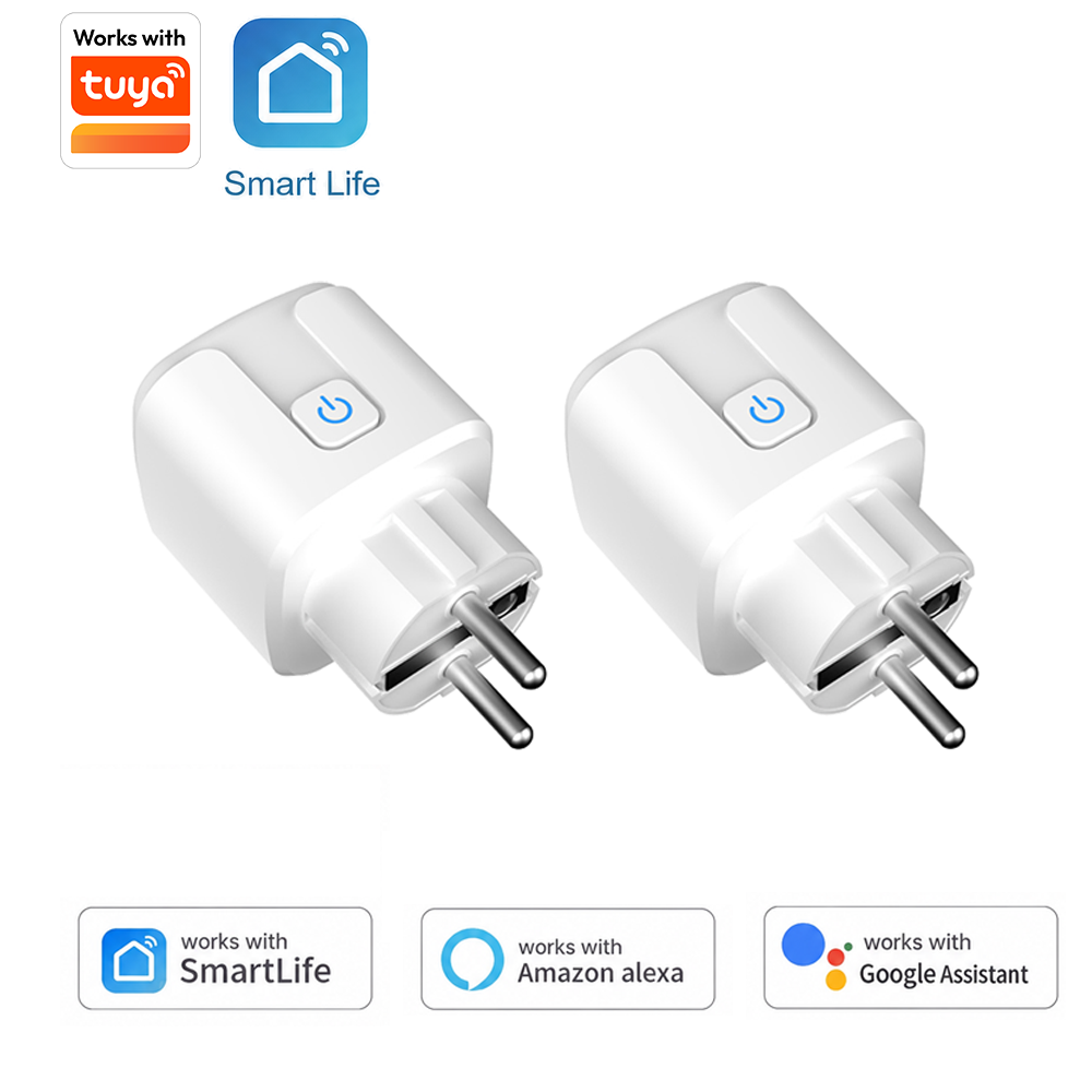 Smart Home Or Smart Home - ปลั๊กอัจฉริยะ Tuya EU รองรับ Wi-Fi, 16A/20A,