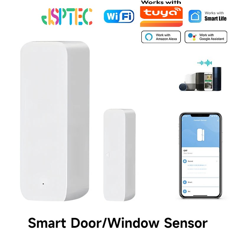 Smart Home Ecosystems - Tuya WiFi สมาร์ทเซ็นเซอร์ประตูประตูเปิดปิดเครื่องตรวจจับ Smart Home Security