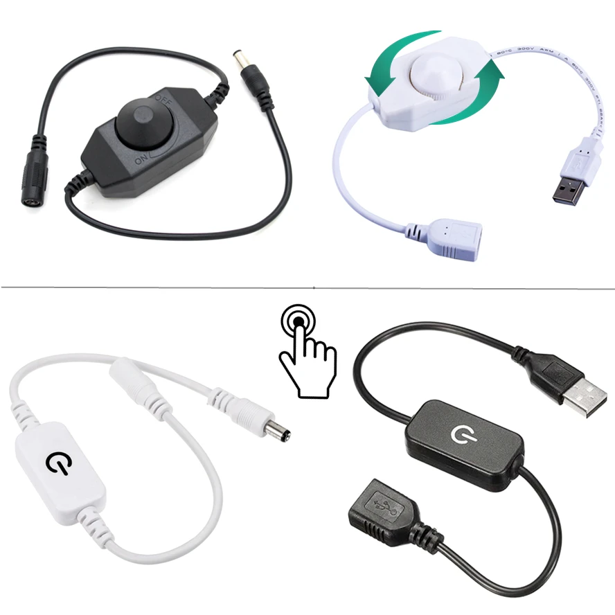 Smart Power Strip - สวิตช์หรี่ไฟแบบสัมผัสพร้อมหัวเสียบ USB DC แบบสมาร์ทหรี่ไฟได้ 0~100% ใช้ไฟ