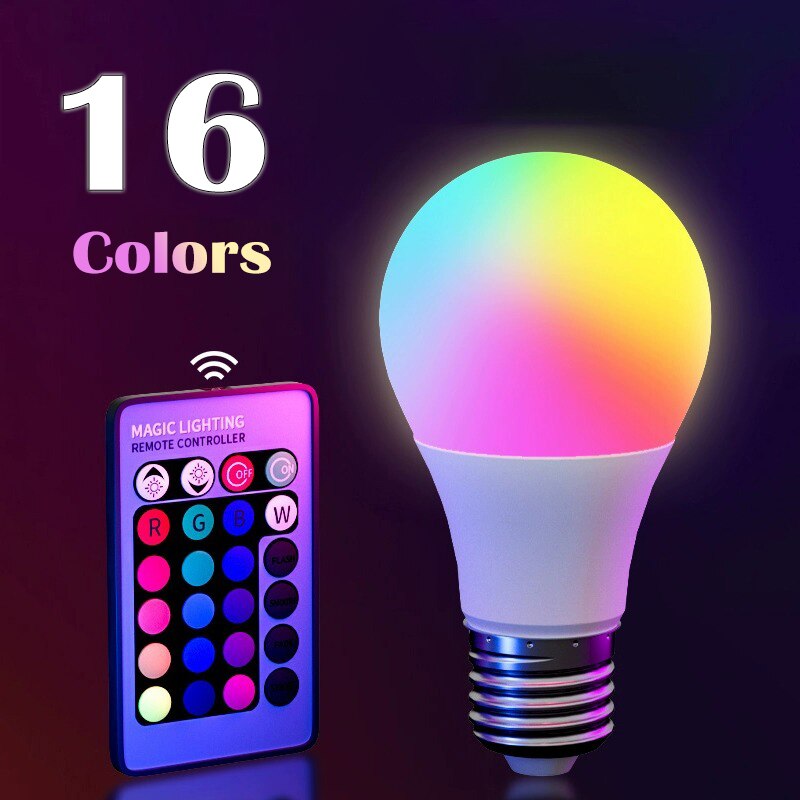 Smart Bulb - หลอดไฟ LED RGB 16 สี หลอดไฟหลากสี