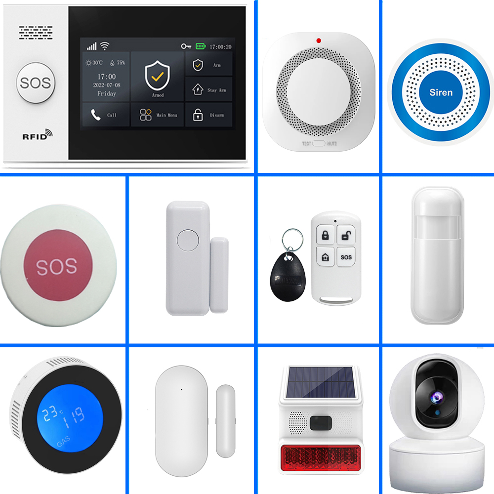 Smart Home Ecosystems - PGST 4G Tuya ระบบเตือนภัยบ้านอัจฉริยะ, WiFi 433MHz