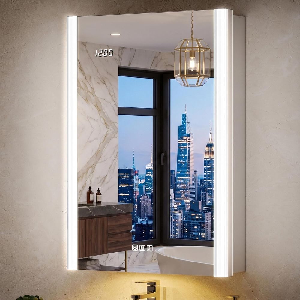 กระจกตู้ยาแบบมีไฟขนาด 20x32 นิ - Smart Home Or Smart Home บทวิจารณ์และราคา