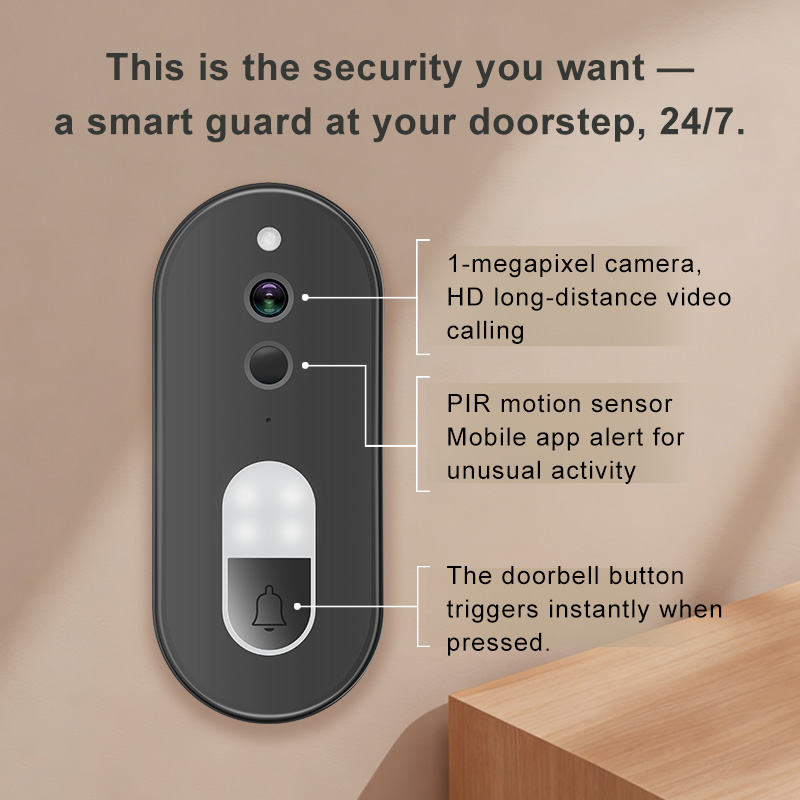ทูย่า 1080P HD ไร้สายไวไฟวิดีโ - Smart Home Video Doorbell Enhanced Security With Smart Doorbell บทวิจารณ์และราคา