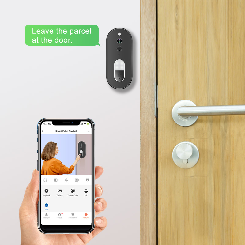ทูย่า 1080P HD ไร้สายไวไฟวิดีโ - Smart Home Video Doorbell Enhanced Security With Smart Doorbell บทวิจารณ์และราคา