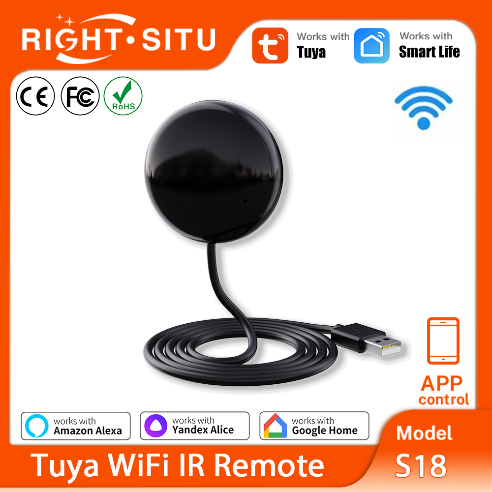 รีโมทคอนโทรลอินฟราเรด Tuya WiF - Universal Remote Smart Home บทวิจารณ์และราคา