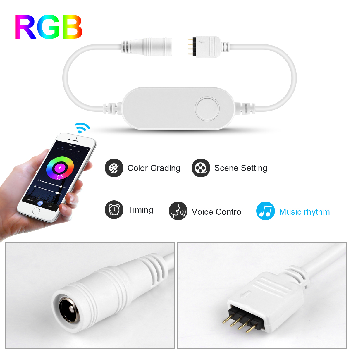 ตัวควบคุมแถบไฟ LED RGB ตัวควบค - Smart Power Strip บทวิจารณ์และราคา