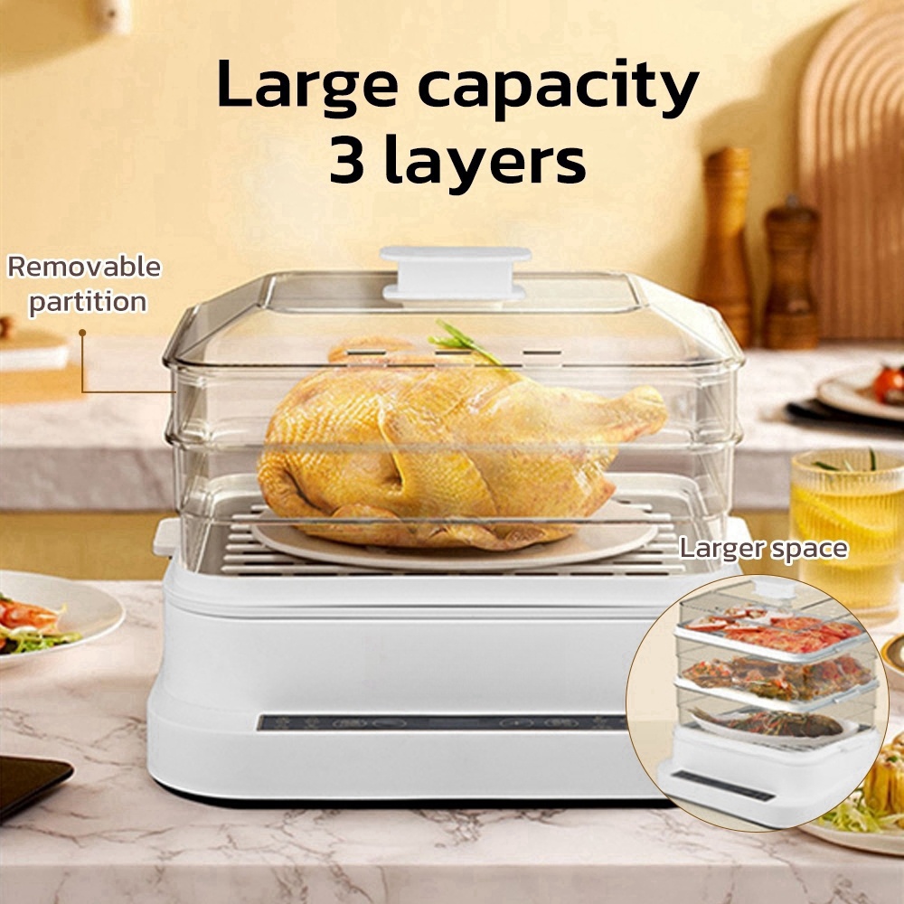 32L หม้อนึ่งไฟฟ้าอัจฉริยะ - 3  - Smart Home Kitchen บทวิจารณ์และราคา