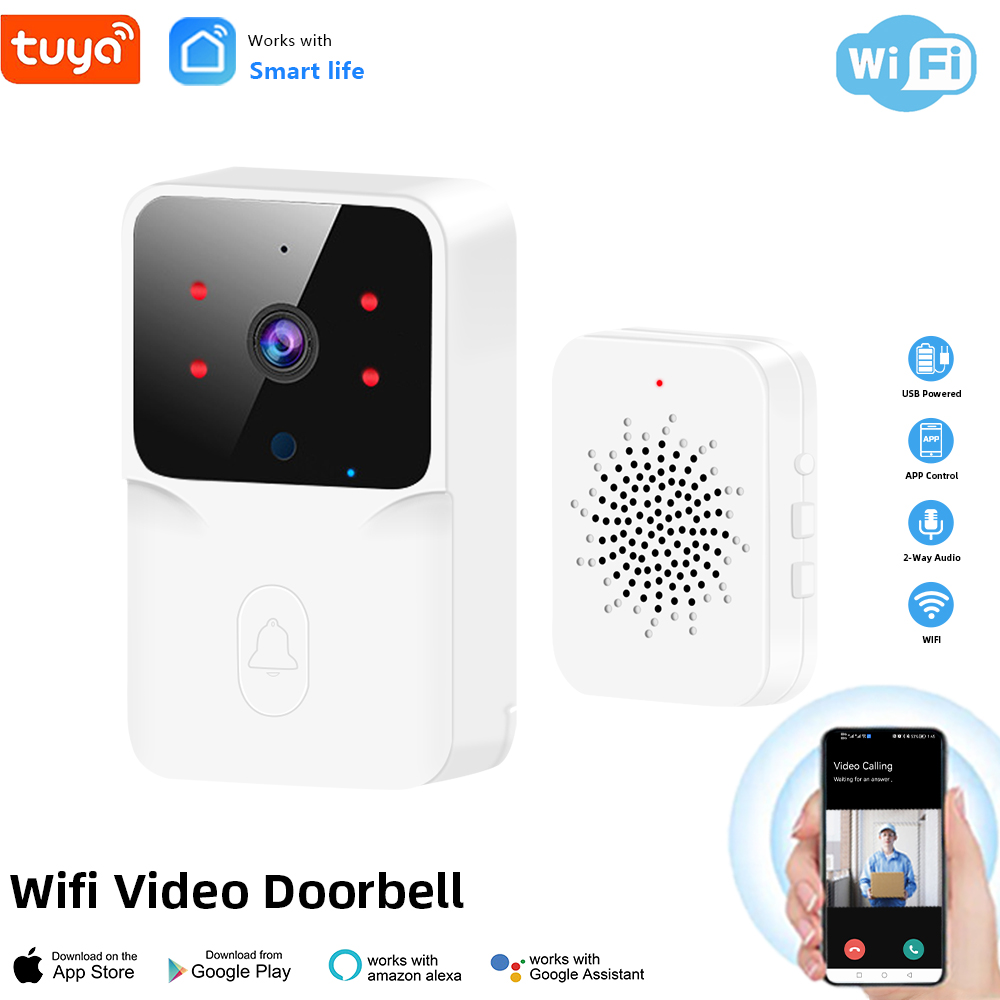 Tuya WiFi Video Doorbell ไร้สา - Smart Home Video Doorbell Enhanced Security With Smart Doorbell บทวิจารณ์และราคา
