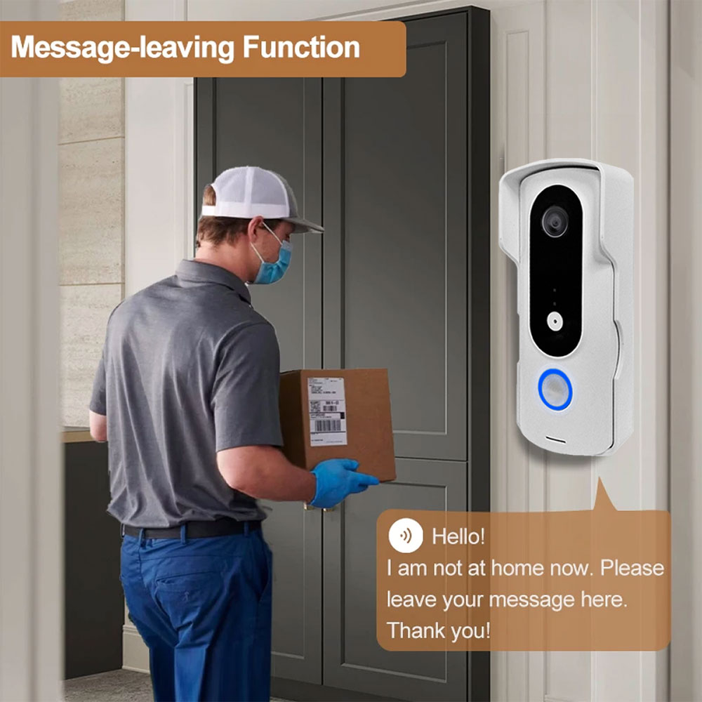 2 สายสมาร์ท Tuya WiFi 1080P วิ - Smart Home Video Doorbell Enhanced Security With Smart Doorbell บทวิจารณ์และราคา