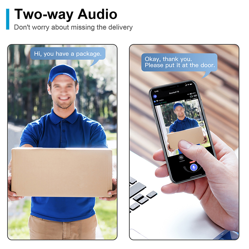 WiFi Smart Video Doorbell กล้อ - Smart Home Video Doorbell Enhanced Security With Smart Doorbell บทวิจารณ์และราคา