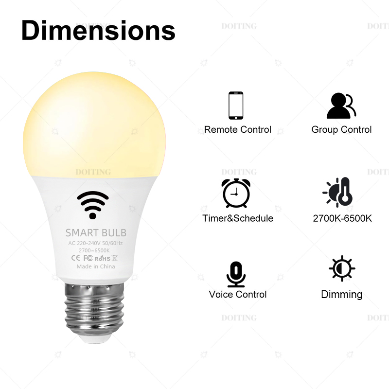 แอปหลอดไฟแอลอีดีไวไฟ E27อัจฉริ - Smart Home Yellow บทวิจารณ์และราคา