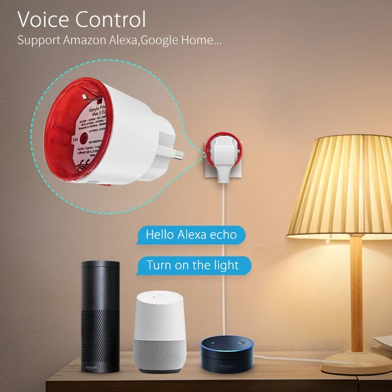 ปลั๊กไฟอัจฉริยะ Tuya WiFi แบบ  - Smart Home Voice Assistant บทวิจารณ์และราคา