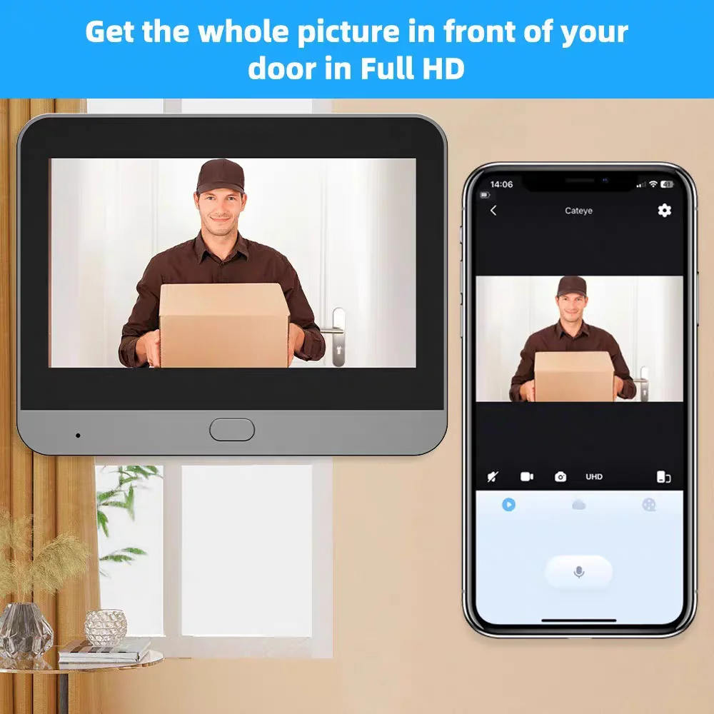 กล้องวงจรปิดอัจฉริยะ Tuya Smar - Smart Home Video Doorbell Enhanced Security With Smart Doorbell บทวิจารณ์และราคา
