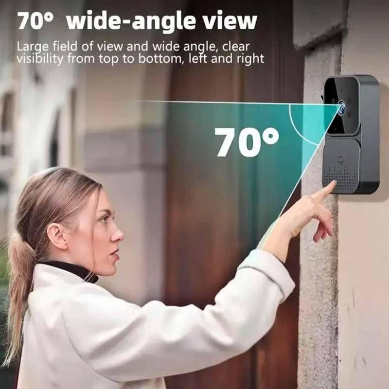 สมาร์ทวายฟาย 2.4G กริ่งประตูไร - Smart Home Video Doorbell Enhanced Security With Smart Doorbell บทวิจารณ์และราคา