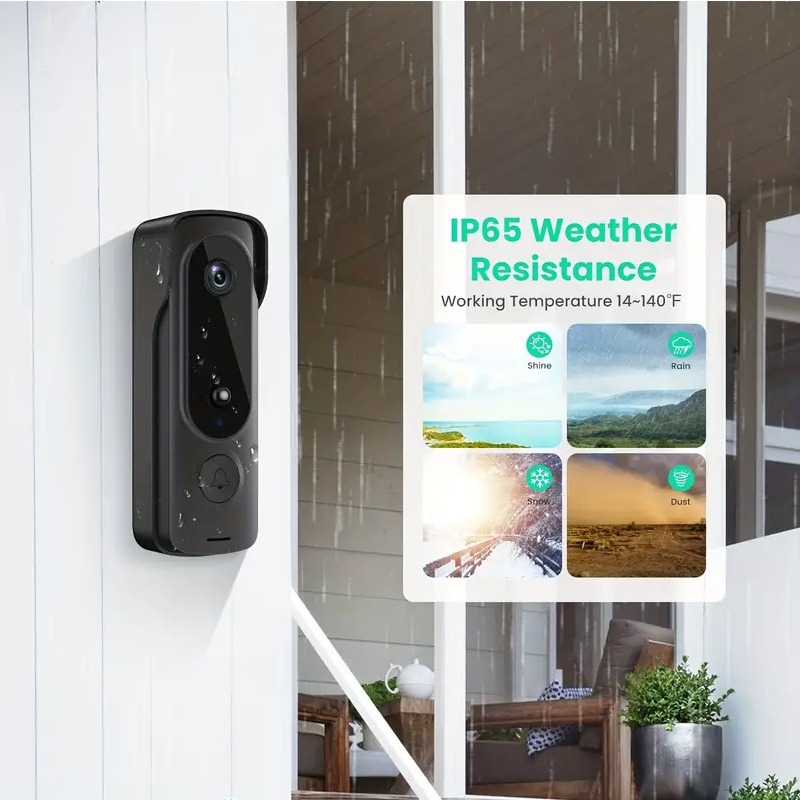 กริ่งประตูไร้สายกลางแจ้ง พร้อม - Smart Home Video Doorbell Enhanced Security With Smart Doorbell บทวิจารณ์และราคา