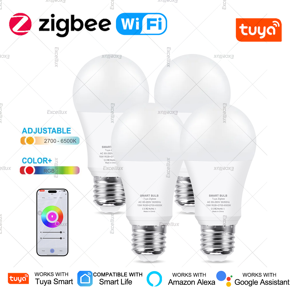 18W 15W Zigbee สมาร์ทหลอดไฟ LE - Smart Home Yellow บทวิจารณ์และราคา