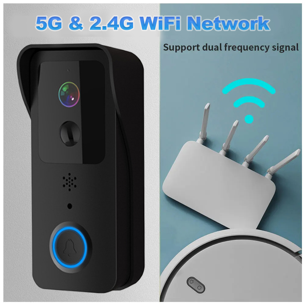 กล้องออดประตู WiFi ความละเอียด - Smart Home Video Doorbell Enhanced Security With Smart Doorbell บทวิจารณ์และราคา
