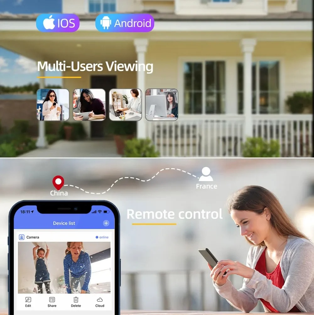 กล้องวงจรปิด Wifi 20MP แบบสี่เ - Smart Home Os บทวิจารณ์และราคา