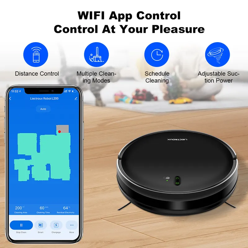 สำหรับหุ่นยนต์ดูดฝุ่น LIECTROU - Vacuum Cleaner Smart Home บทวิจารณ์และราคา