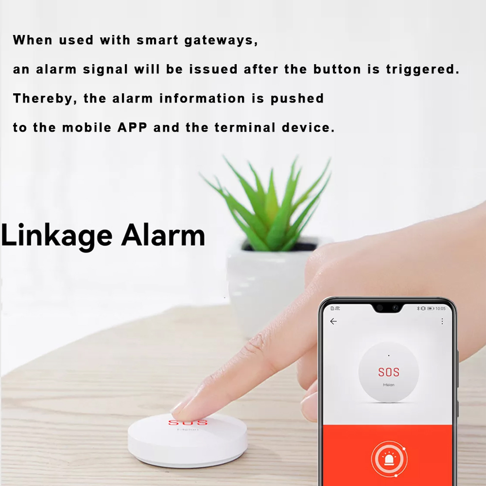 Zigbee Tuya ปุ่มฉุกเฉิน SOS คว - Smart Home Ecosystems บทวิจารณ์และราคา