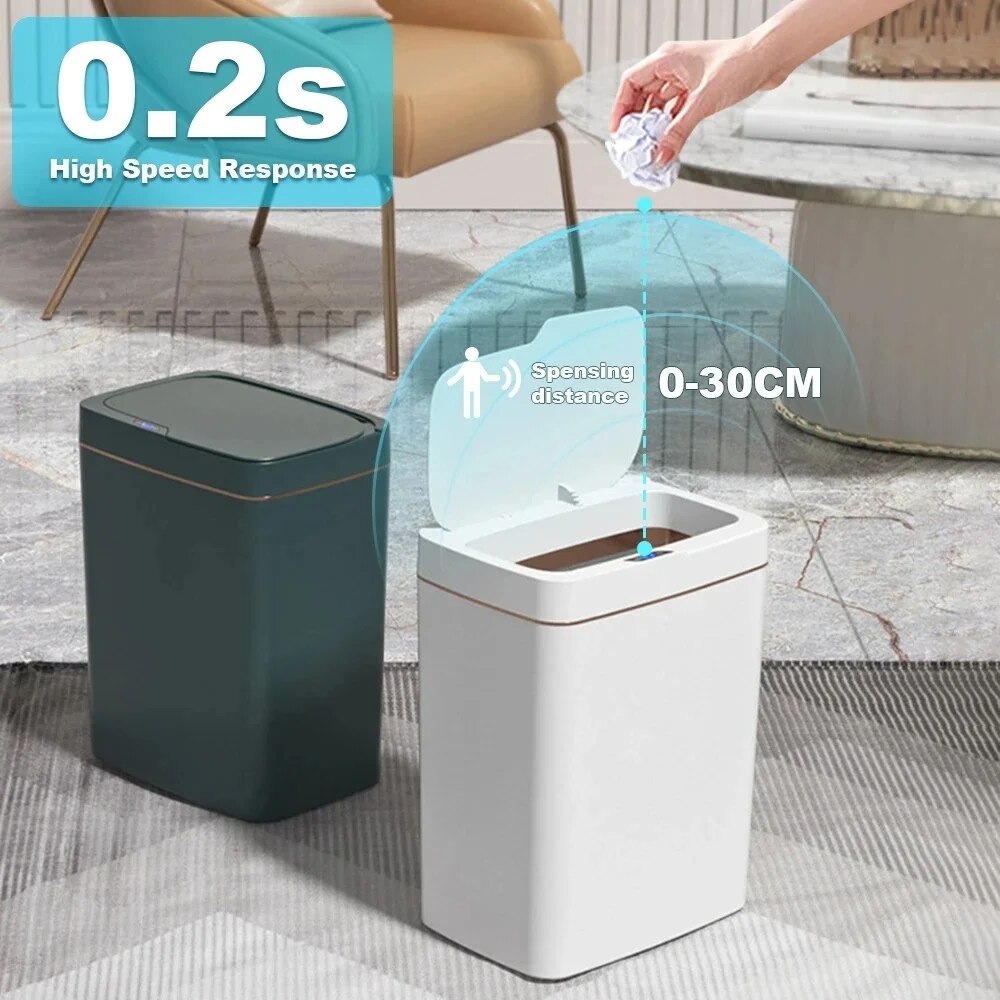 สมาร์ทห้องน้ําถังขยะอัตโนมัติบ - Smart Home Junkie บทวิจารณ์และราคา