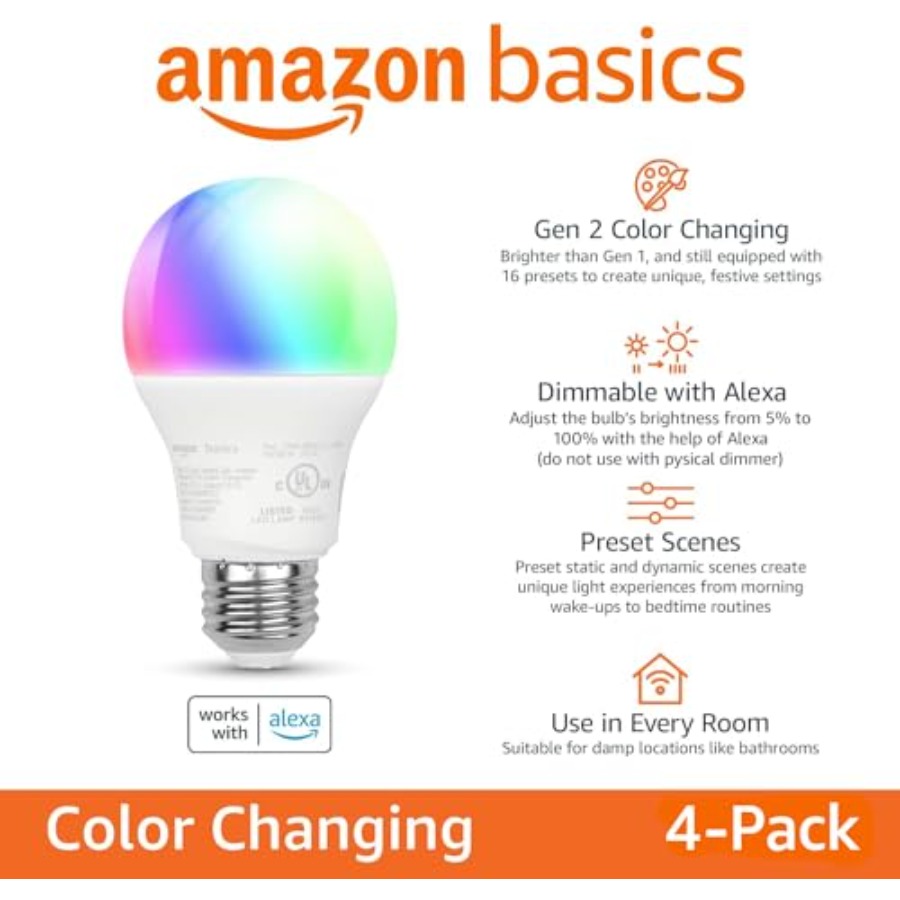 หลอดไฟ LED อัจฉริยะ A19, 9W เท - Smart Bulb บทวิจารณ์และราคา