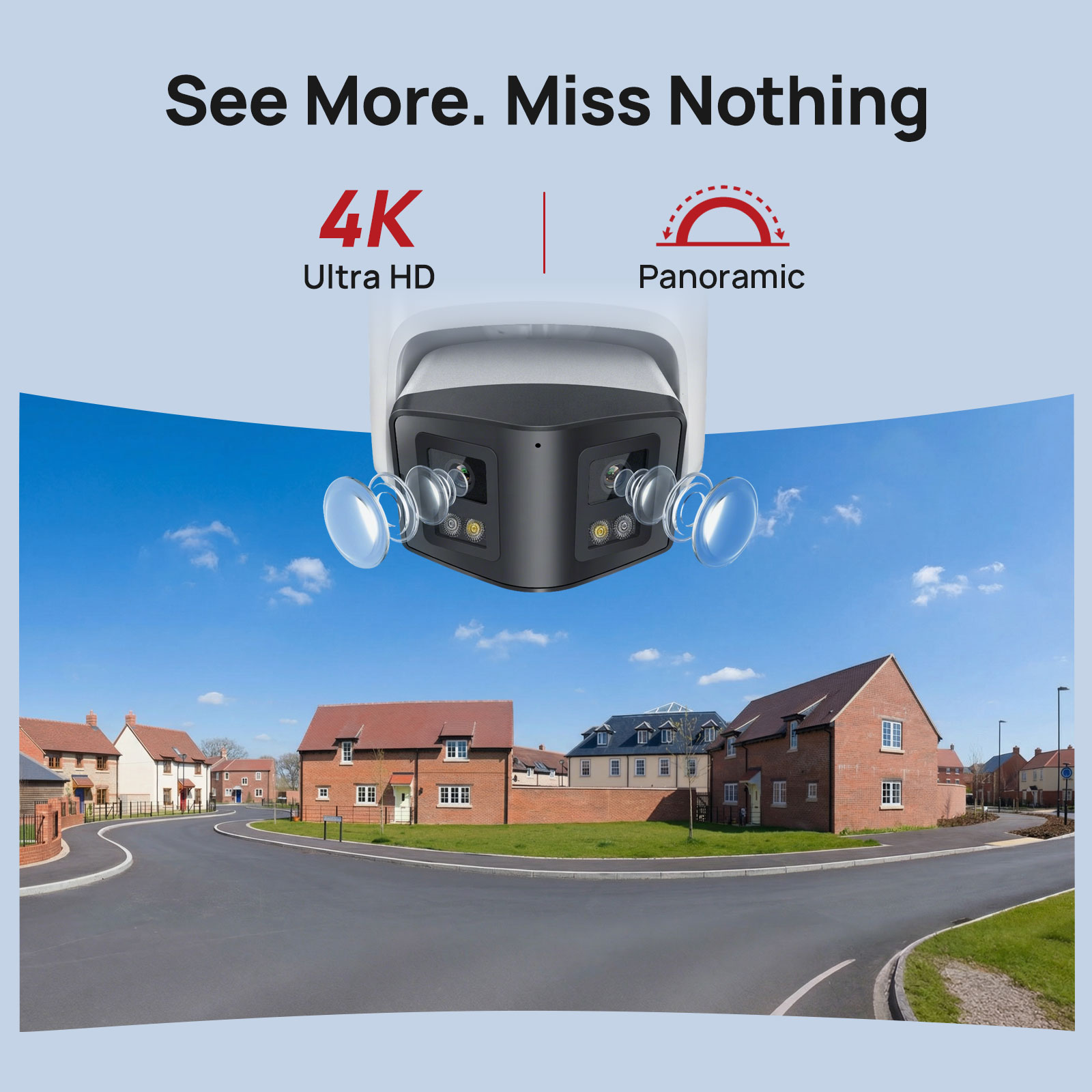 วิกไลน์ 8MP กล้อง IP แบบพาโนรา - Smart Home Hikvision บทวิจารณ์และราคา