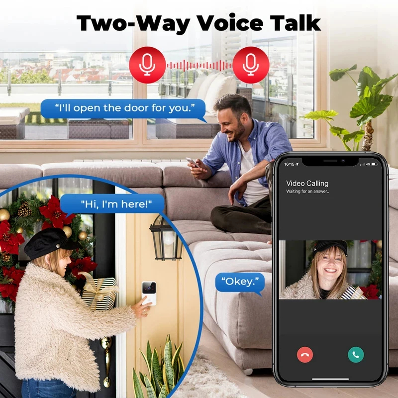 สมาร์ทโฮม ไวไฟ วิดีโอ ดอร์เบลล - Smart Home Video Doorbell Enhanced Security With Smart Doorbell บทวิจารณ์และราคา