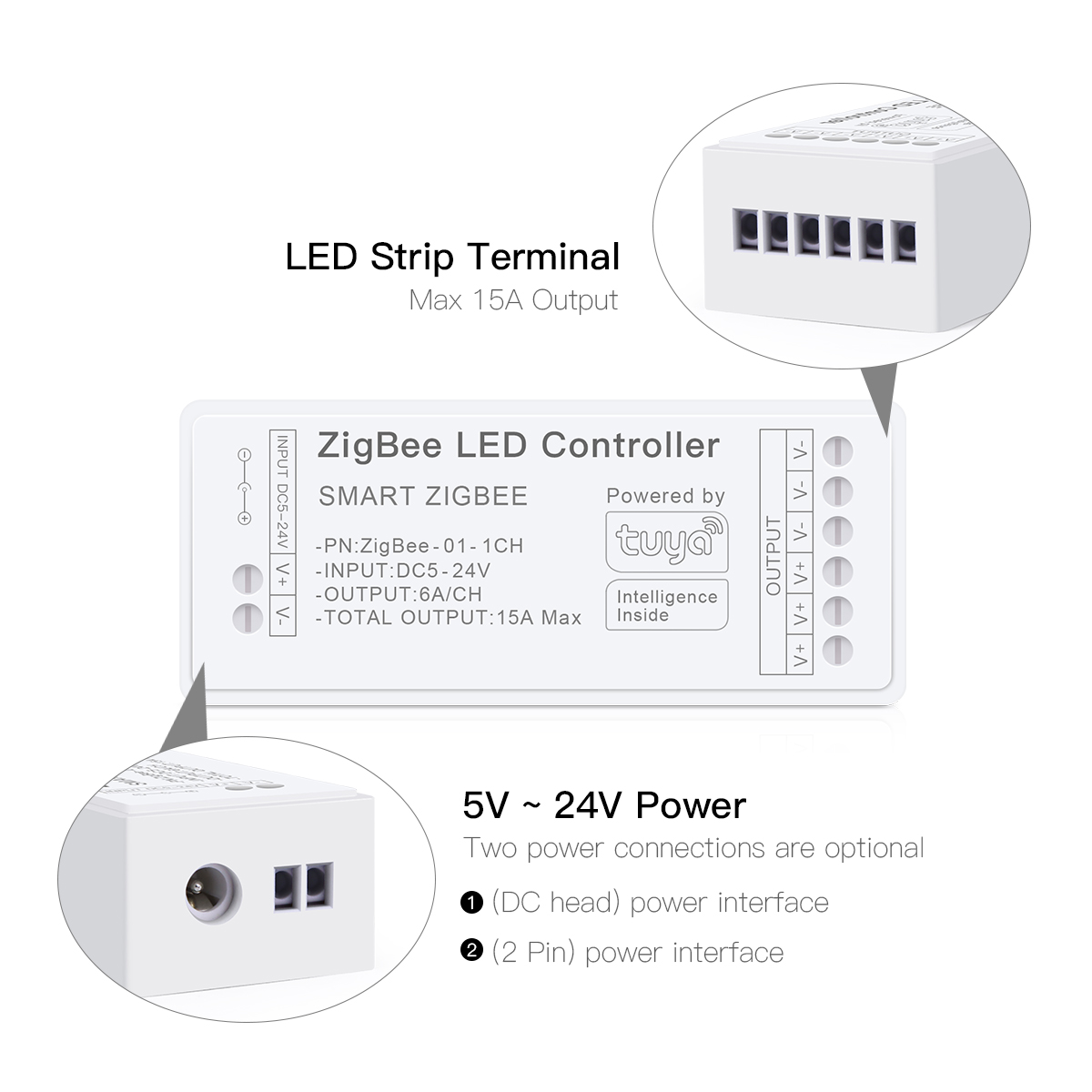 ZigBee 3.0 CCT RGBW RGB แถบไฟ  - Smart Home Yellow บทวิจารณ์และราคา
