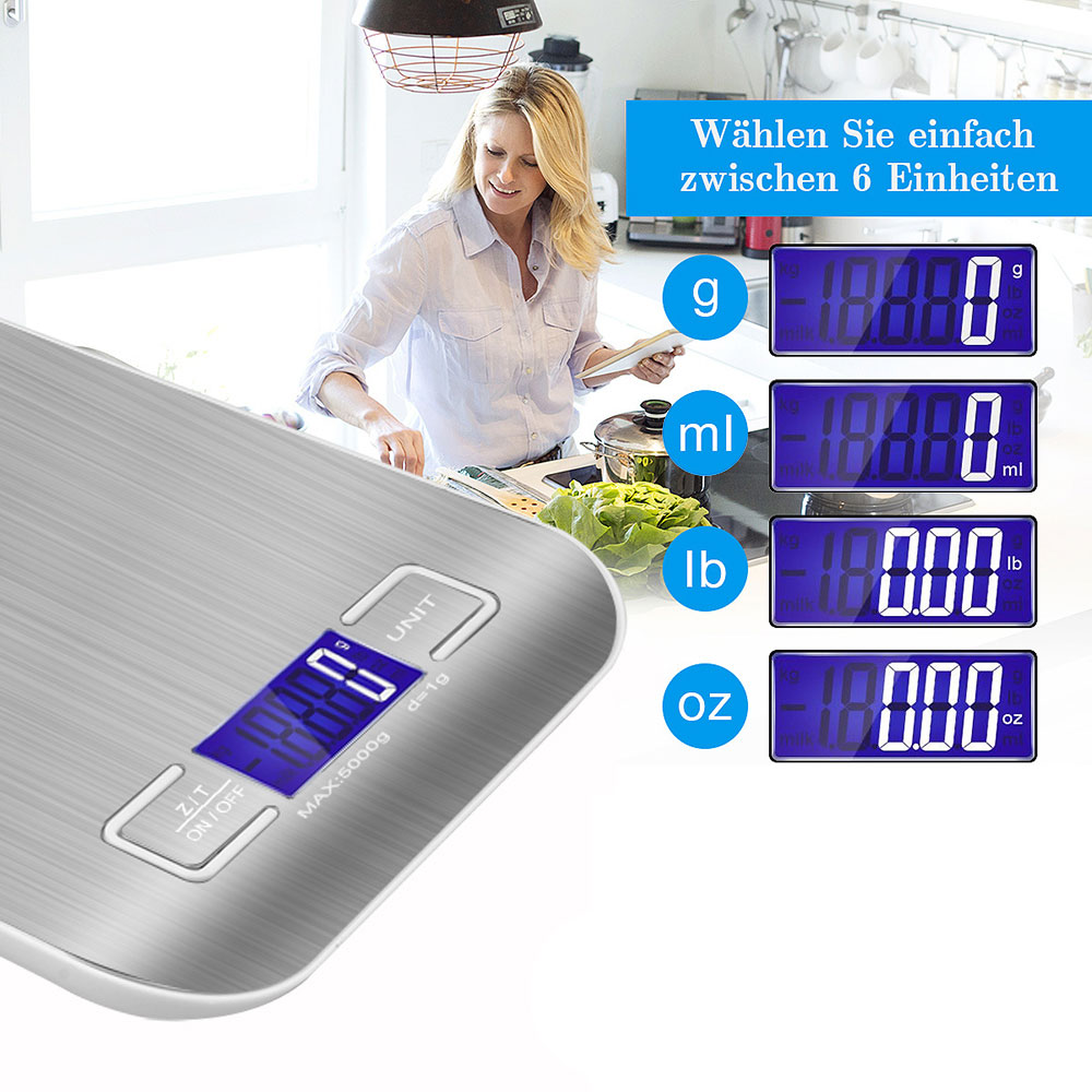 เครื่องชั่งดิจิตอลในครัวจอแสดง - Smart Home Utensils บทวิจารณ์และราคา