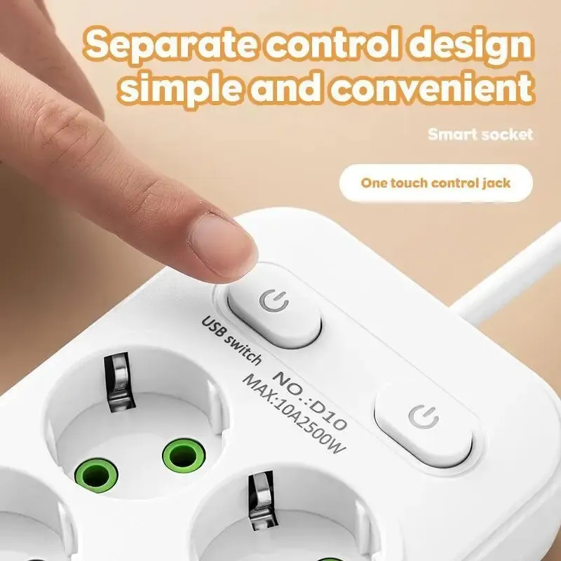 ปลั๊กพ่วงอัจฉริยะ 6 ช่อง สายยา - Smart Power Strip บทวิจารณ์และราคา