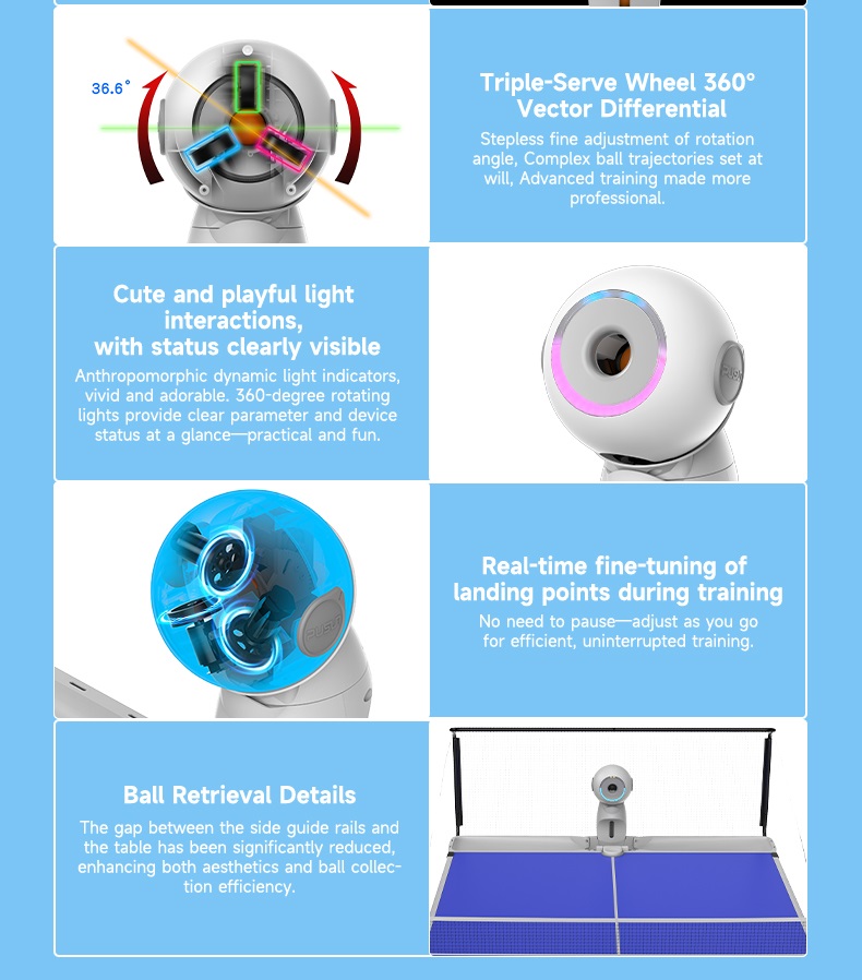 หุ่นยนต์ปิงปองอัจฉริยะไฟฟ้ารุ่ - Smart Home Robot บทวิจารณ์และราคา