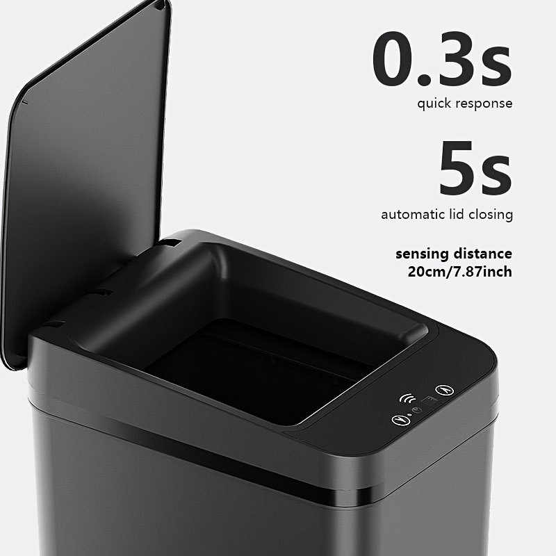ถังขยะอัจฉริยะแบบไร้สัมผัสสีดำ - Smart Home Junkie บทวิจารณ์และราคา