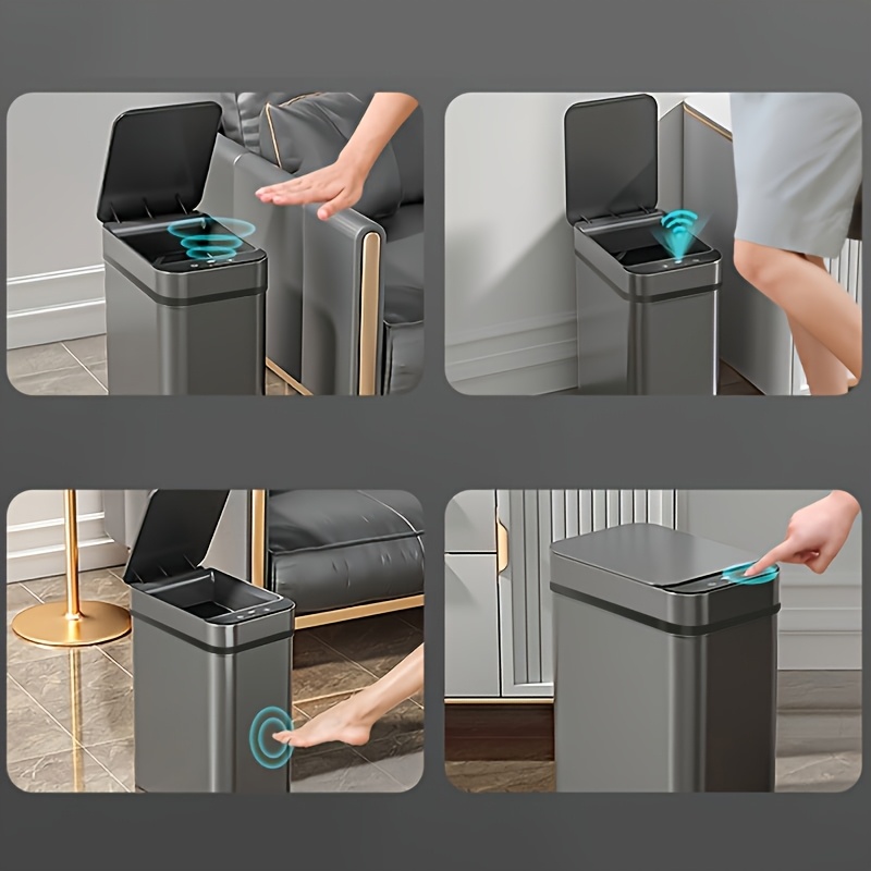 ถังขยะอัจฉริยะแบบไร้สัมผัสสีดำ - Smart Home Junkie บทวิจารณ์และราคา